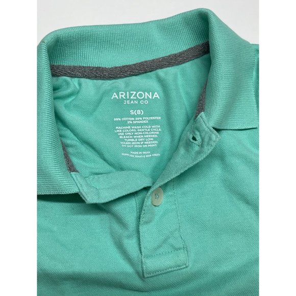 Arizona Jean Company short sleeve polo green sz 8 - Picture 4 of 5